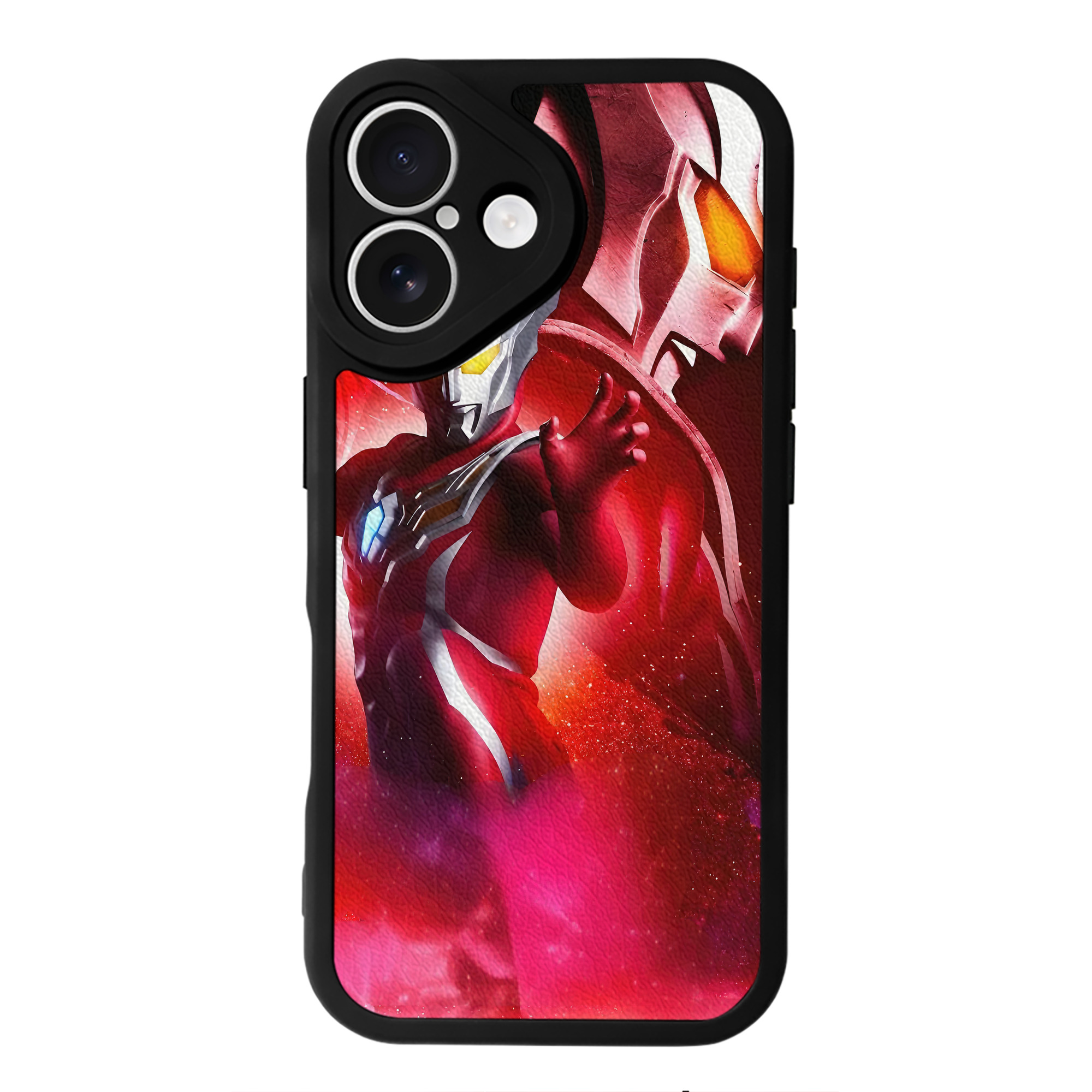（画像用） ウルトラマン Ultraman 【iPhone 16シリーズ対応】シリコンスマホケース（レザー調） 材質：シリコン